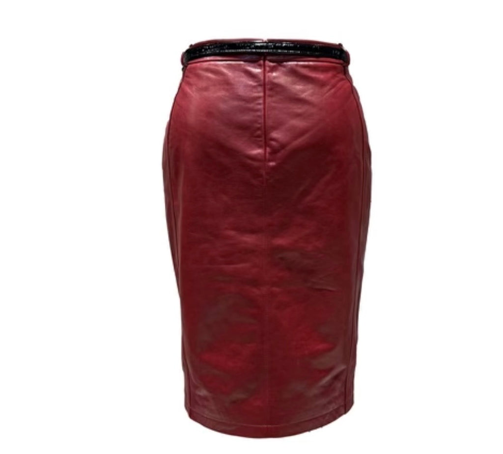 Leather Pencil Skirt