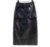 Leather Cargo Pocket Midi Skirt