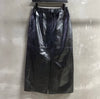 Leather Cargo Pocket Midi Skirt