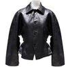 Sculpted Waist Leather Jacket