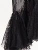 Sheer Lace Peplum Blouse