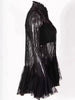 Sheer Lace Peplum Blouse
