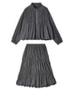Diagonal Tiered Volume Skirt