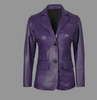 Statement Leather Blazer