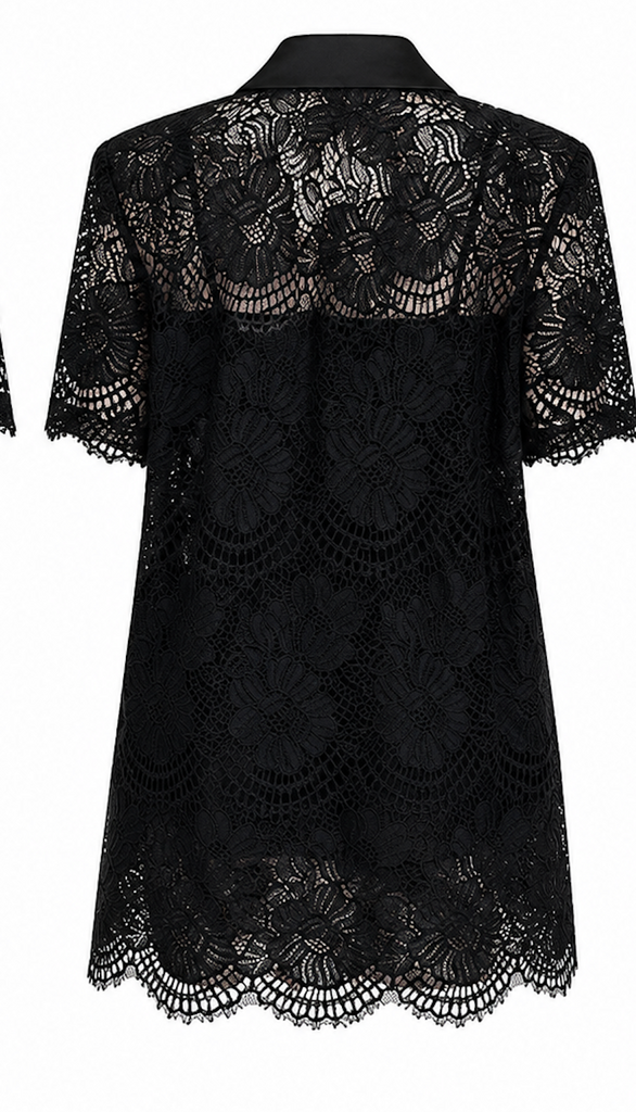 Lace Tuxedo Blazer