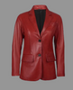 Statement Leather Blazer