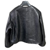 Embossed Floral Leather Jacket