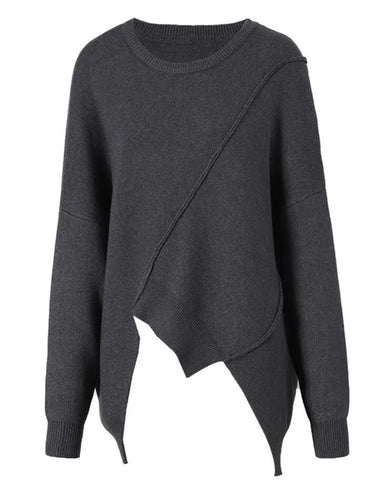 Knit-Woven Sweater Tunic