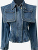 Peplum Denim Jacket