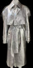 Silver Embossed Luxe Leather Trench