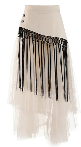 Lace & Tulle Statement Skirt