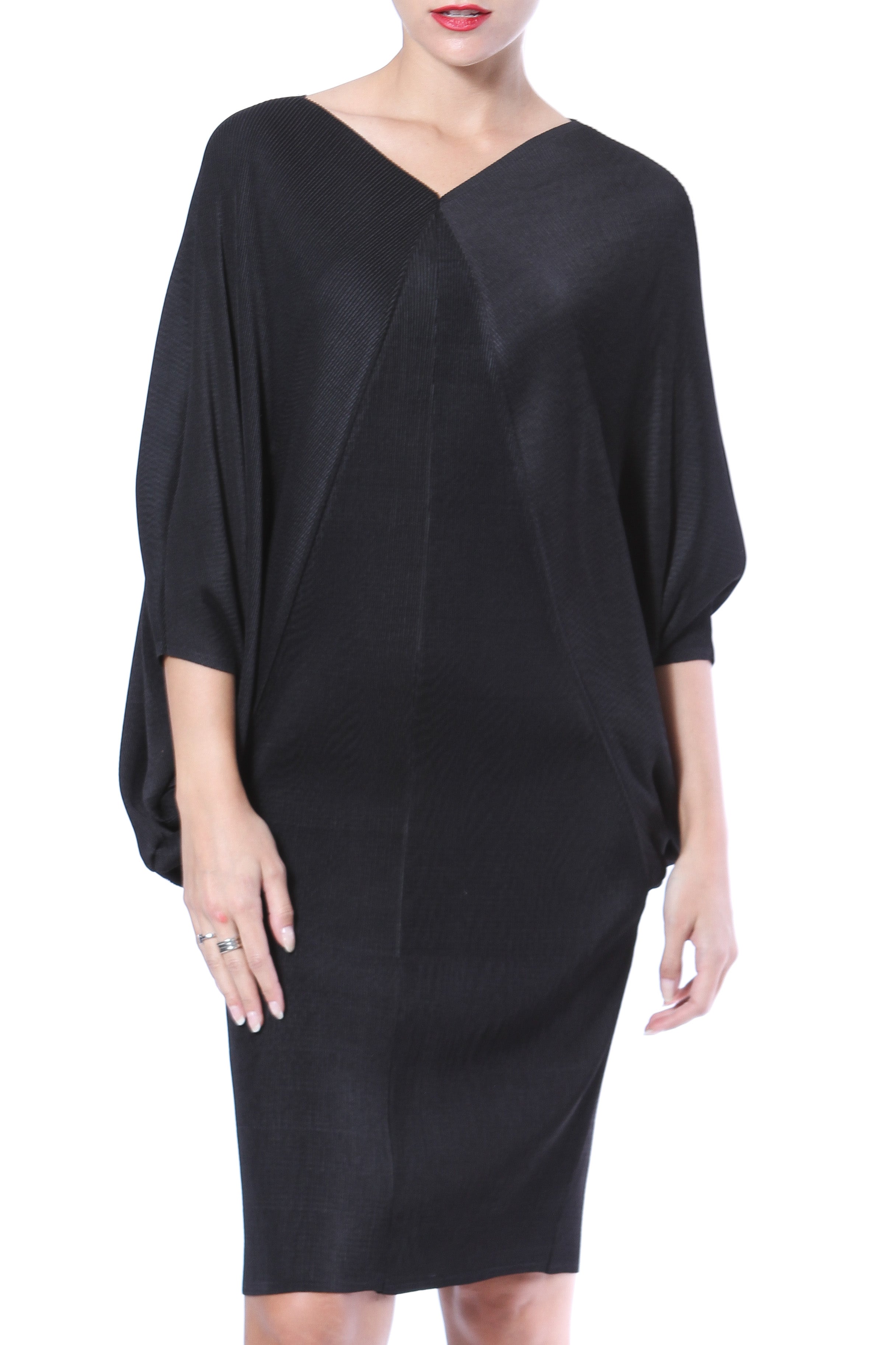 Danne Dolman Sleeve Two-Pocket Flared Dress ワンピース Pleated dolman sleeve dress - Style#D03BT – MARINA WEST SWIM