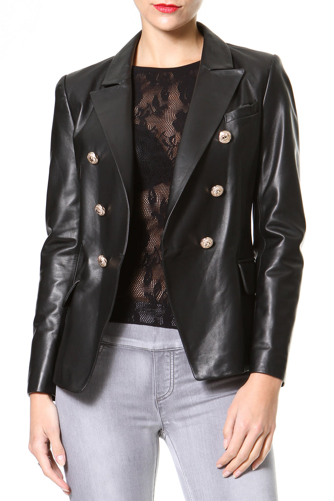 Luxe Leather Blazer