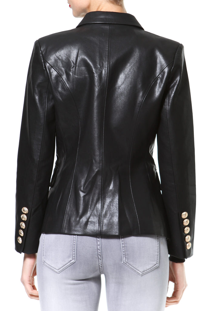 Luxe Leather Blazer