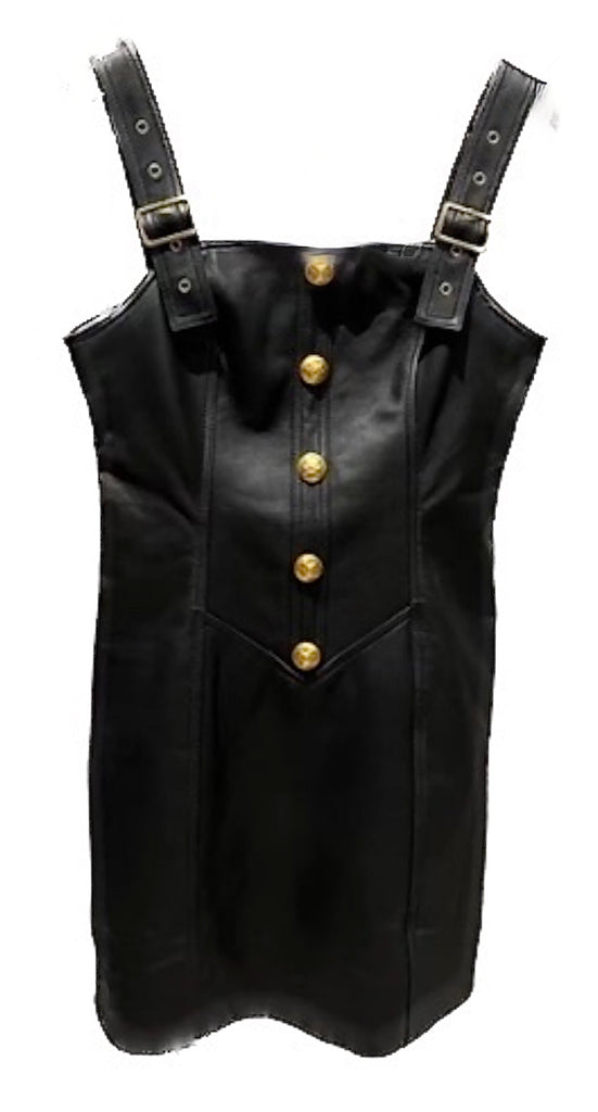 Leather Jumper-Dress