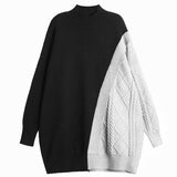 Textured Mix Sweater Tunic
