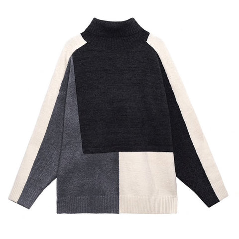 Side Zip Textured Sweater